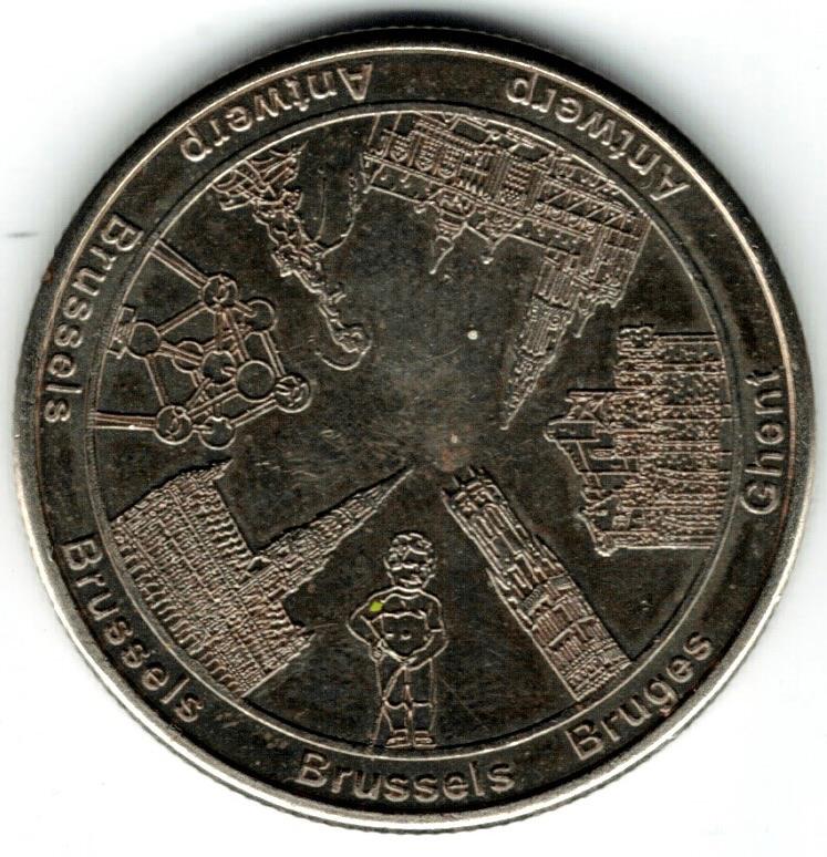 Pièces de collection Anvers, Bruxelles, Gand, Bruges, Envoi, Autres matériaux