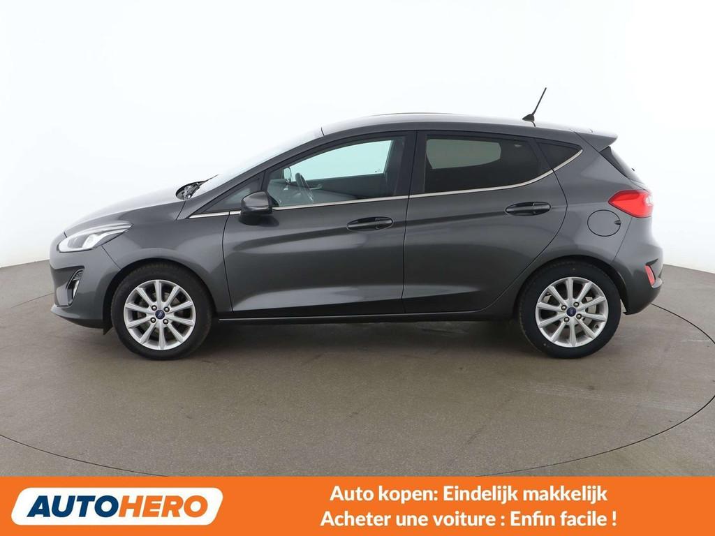 Ford Fiesta 1.0 EcoBoost Titanium (bj 2019), Auto's, Stof, Gebruikt, Euro 6, Start-stop-systeem