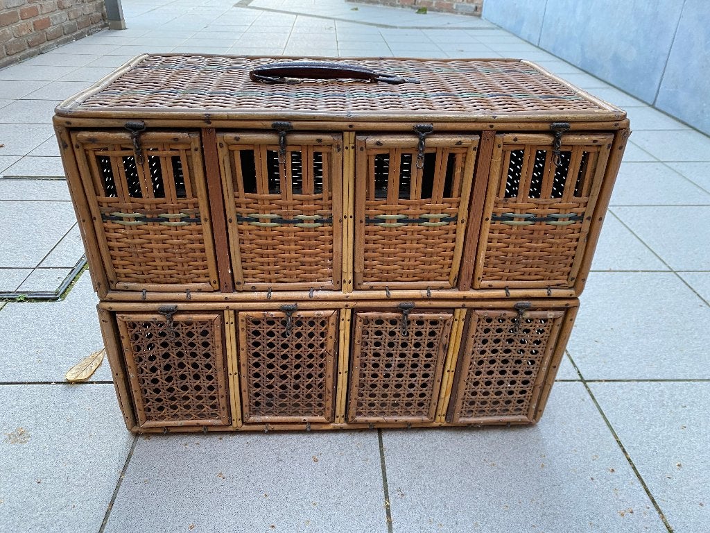 vintage duivenmand, Enlèvement, Utilisé, Accessoires pour cage