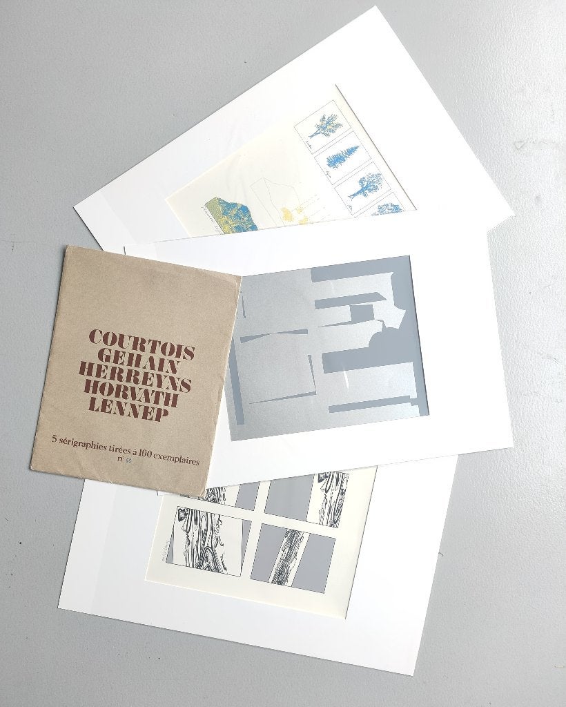 PROSPECTIVE ART CERCLE/gesigneerde zeefdrukken (18 euro/pc)., Ophalen
