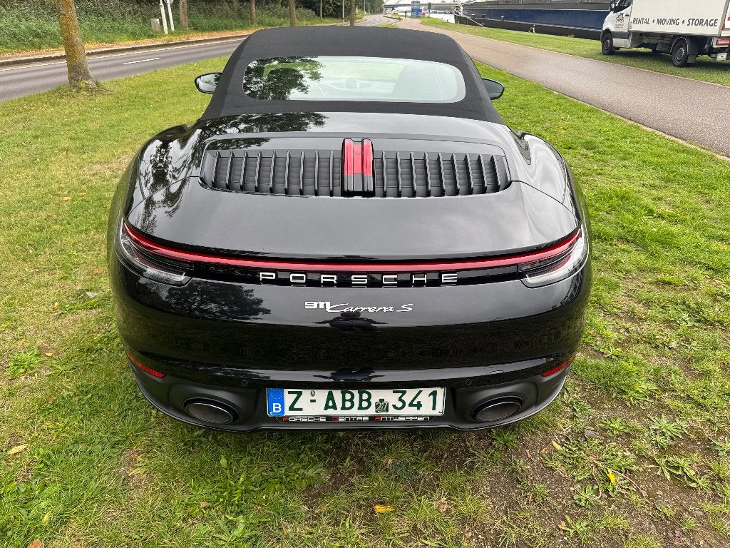 PORSCHE 992 Carrera 2S. 2020 full in topstaat btw in, Auto's, Automaat, Achterwielaandrijving, Cabriolet, Zwart