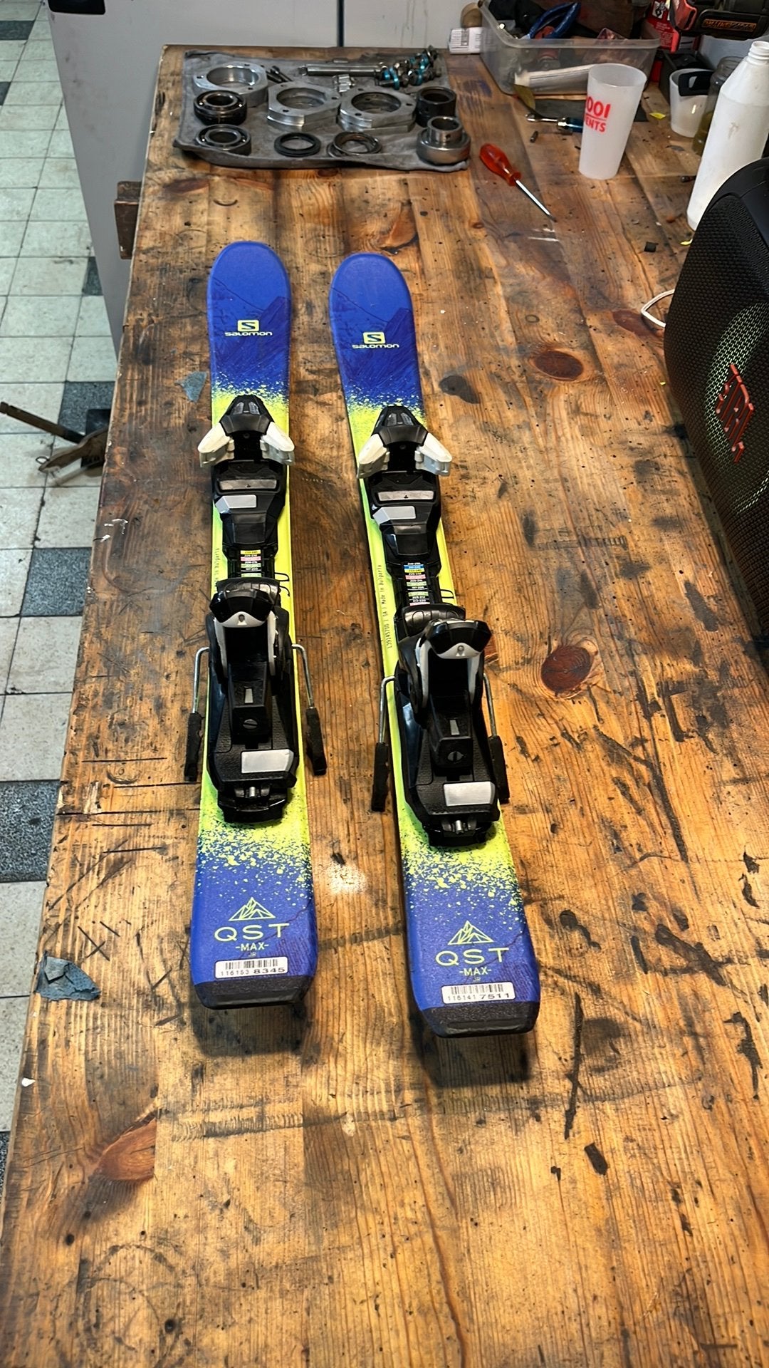 Salomon QST Max ski’s met bindingen, Moins de 100 cm, Skis, Enlèvement, Ski