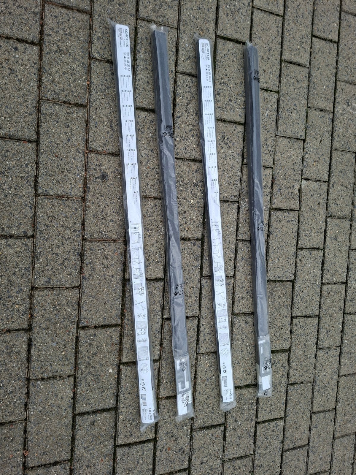 4x Blinden, donkergrijs, 100x190cm, Schottis (Ikea), IKEA, Ophalen, Nieuw