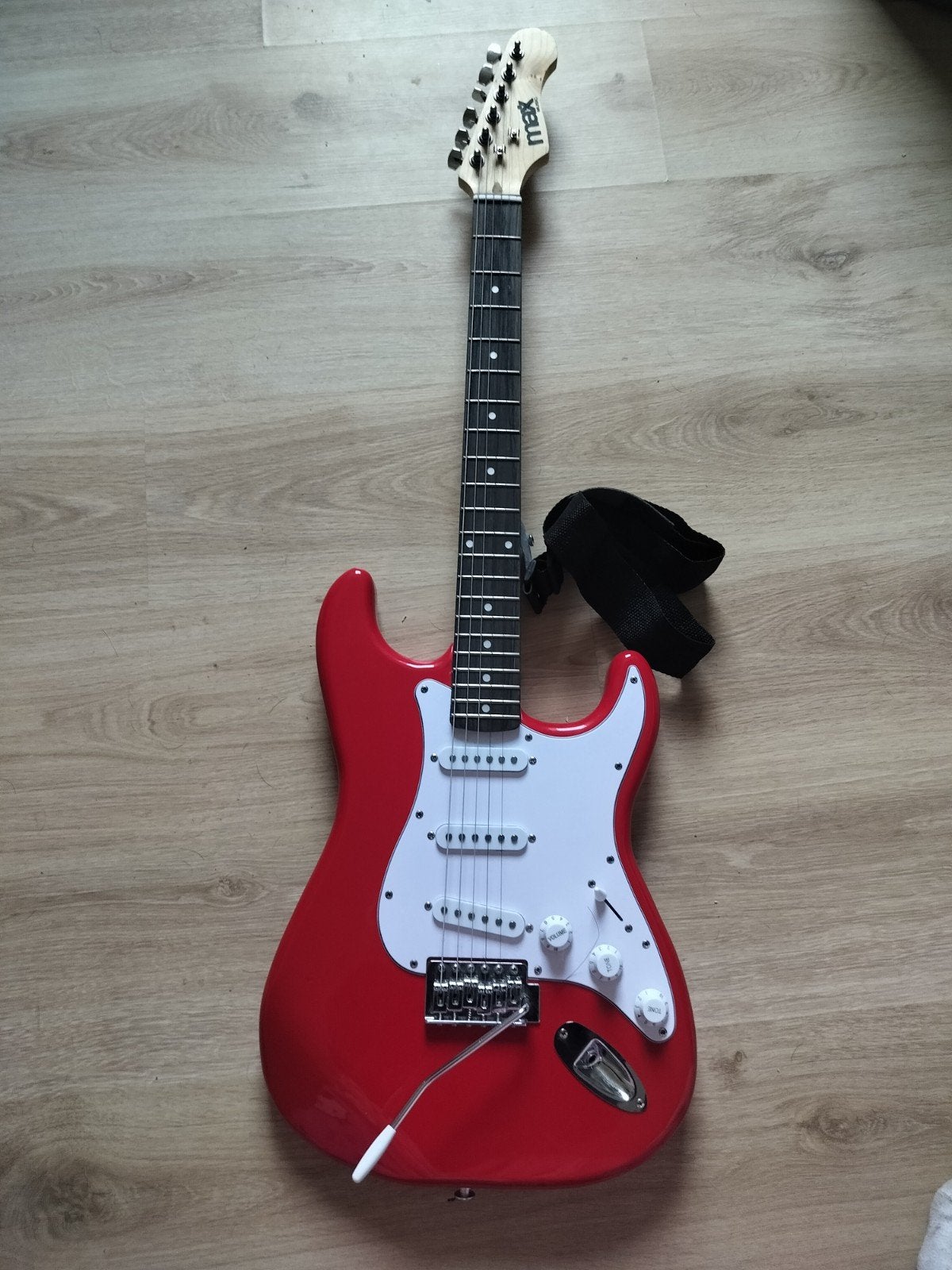 rode elektrische gitaar - Beschrijving, Musique & Instruments, Instruments à corde | Guitares | Électriques, Autres marques, Hollow body