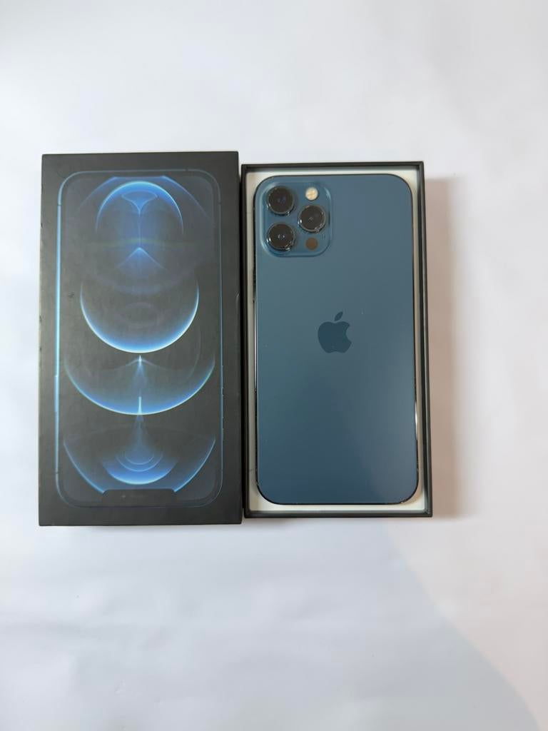 Iphone 12 pro max 256g + accessoires, Télécoms, Téléphonie mobile | Apple iPhone, Comme neuf, 256 GB, iPhone 12 Pro Max, Bleu