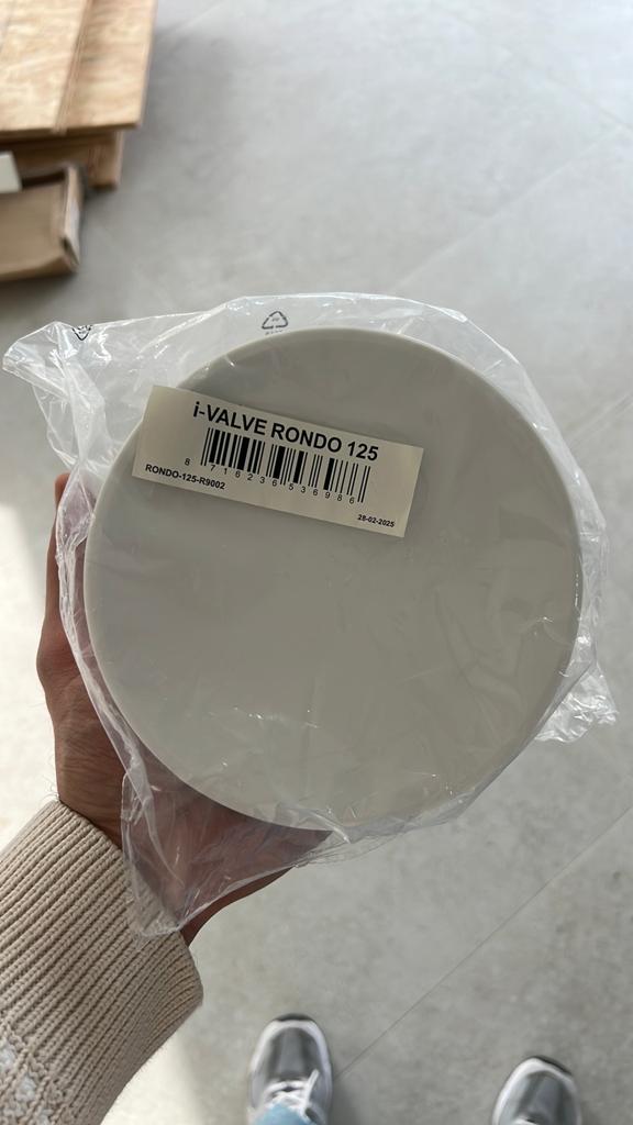 Ventilatie ventiel 125 mm toevoer, Ophalen, Zo goed als nieuw