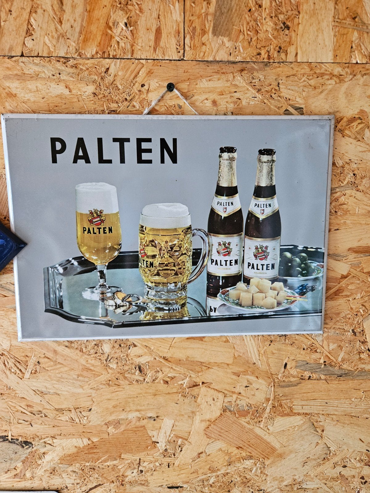 Oud reclamebordje Palten Artois group, Verzamelen, Biermerken, Ophalen of Verzenden