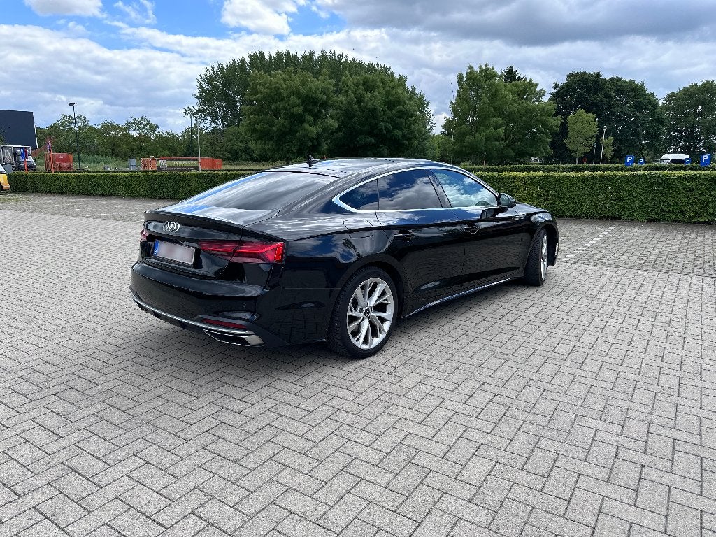 Audi A5 - Sportback 35 TFSI S-tronic - Carplay, Auto's, Lederen bekleding, 1984 cc, Zwart, 5 deurs