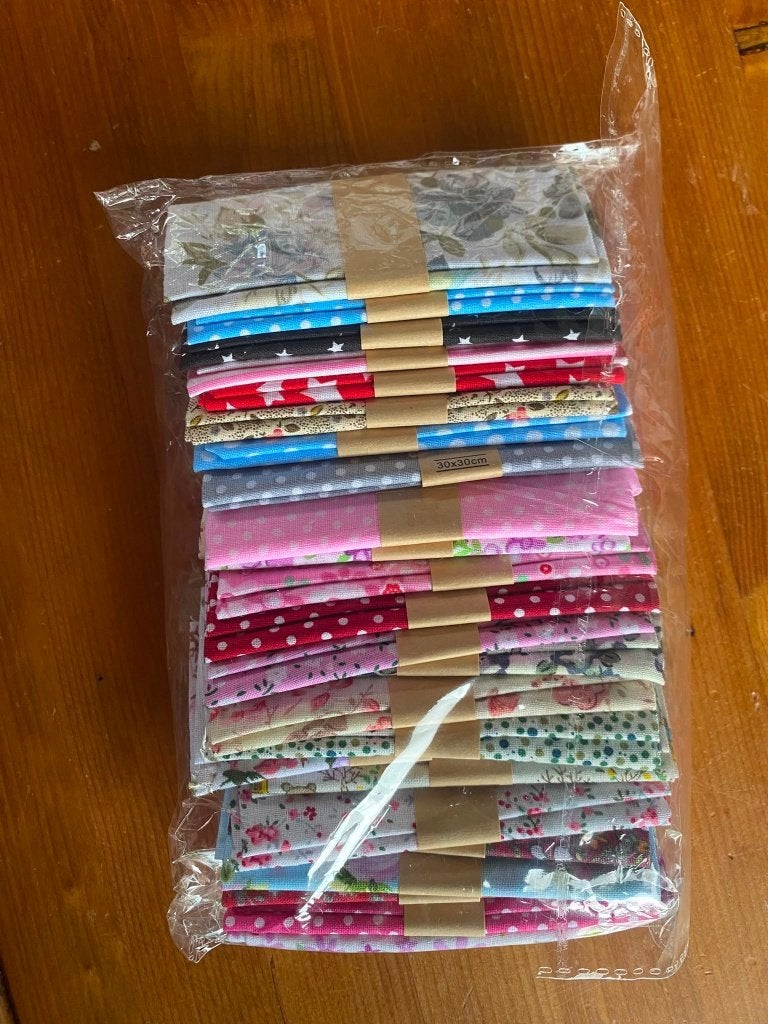Verrassingspakket stukken (oefen) stof 55 stuks (+-), Hobby en Vrije tijd, Ophalen, Gebruikt