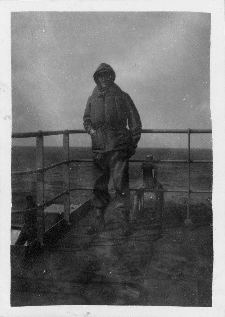 photo orig. - GI avec gilet de sauvetage au Havre, France, Collections, Envoi, Armée de l'air, Photo ou Poster
