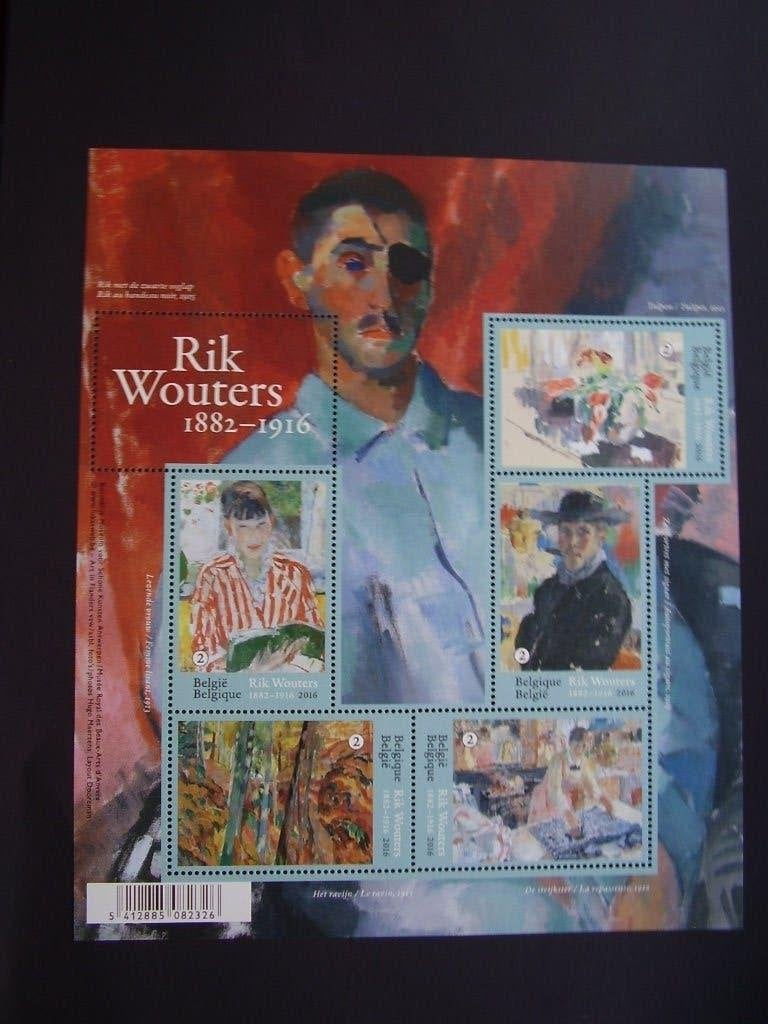Blok 241 postfris - Rik Wouters, Ophalen of Verzenden, Postfris