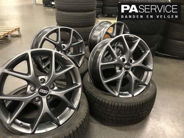 Nieuw 19 inch Antraciet BBS Tesla Model 3 set inc Banden TPM, Auto-onderdelen, Banden en Velgen, -, -, Banden en Velgen, Nieuw
