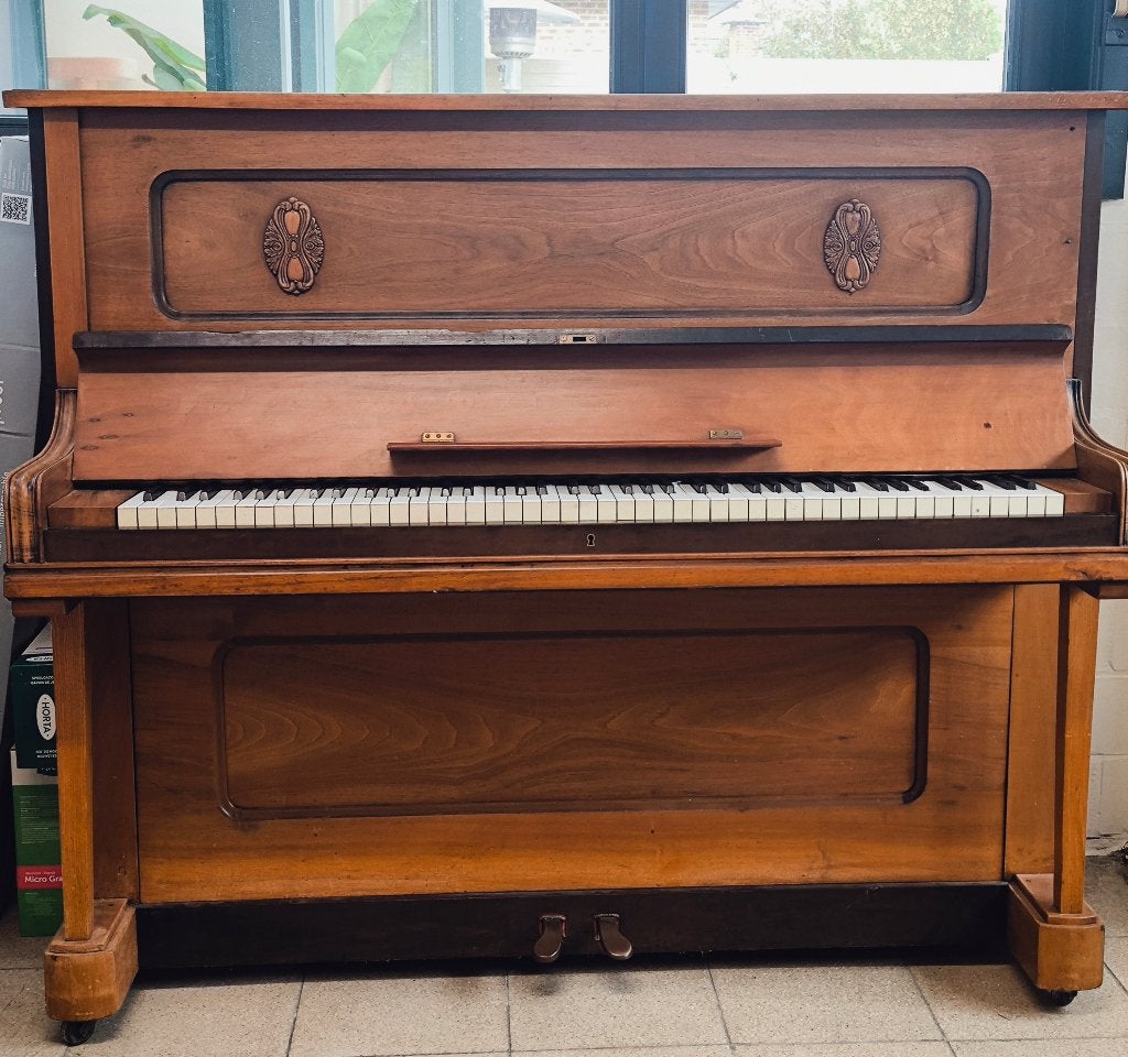 Piano, Muziek en Instrumenten, Ophalen, Gebruikt, Bruin, Piano