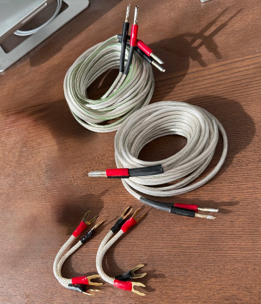 HP Oehlbach Silverline SP-40 kabel met Audioquest-stekkers, Ophalen of Verzenden, Zo goed als nieuw, 5 tot 10 meter, Luidsprekerkabel