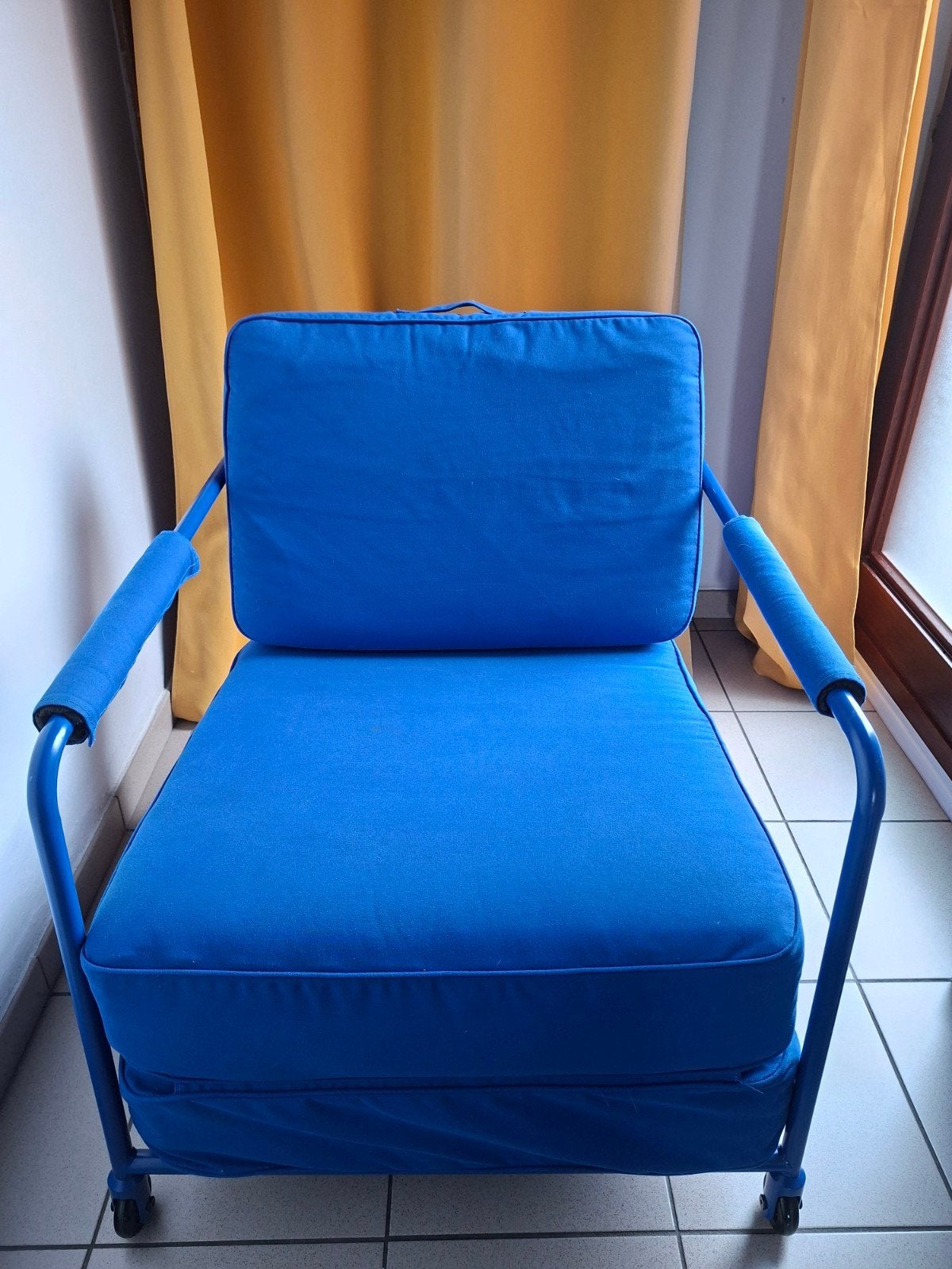 fauteuil gaming, Maison & Meubles, Enlèvement, Comme neuf, Une personne, Bleu