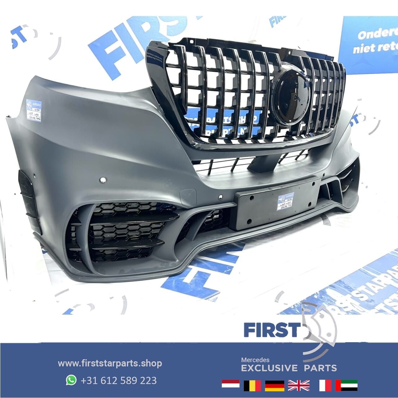 W907 AMG KEGGER PETRONAS EDITION BUMPER Mercedes SPRINTER W9, Gebruikt, -, Voor, Ophalen of Verzenden