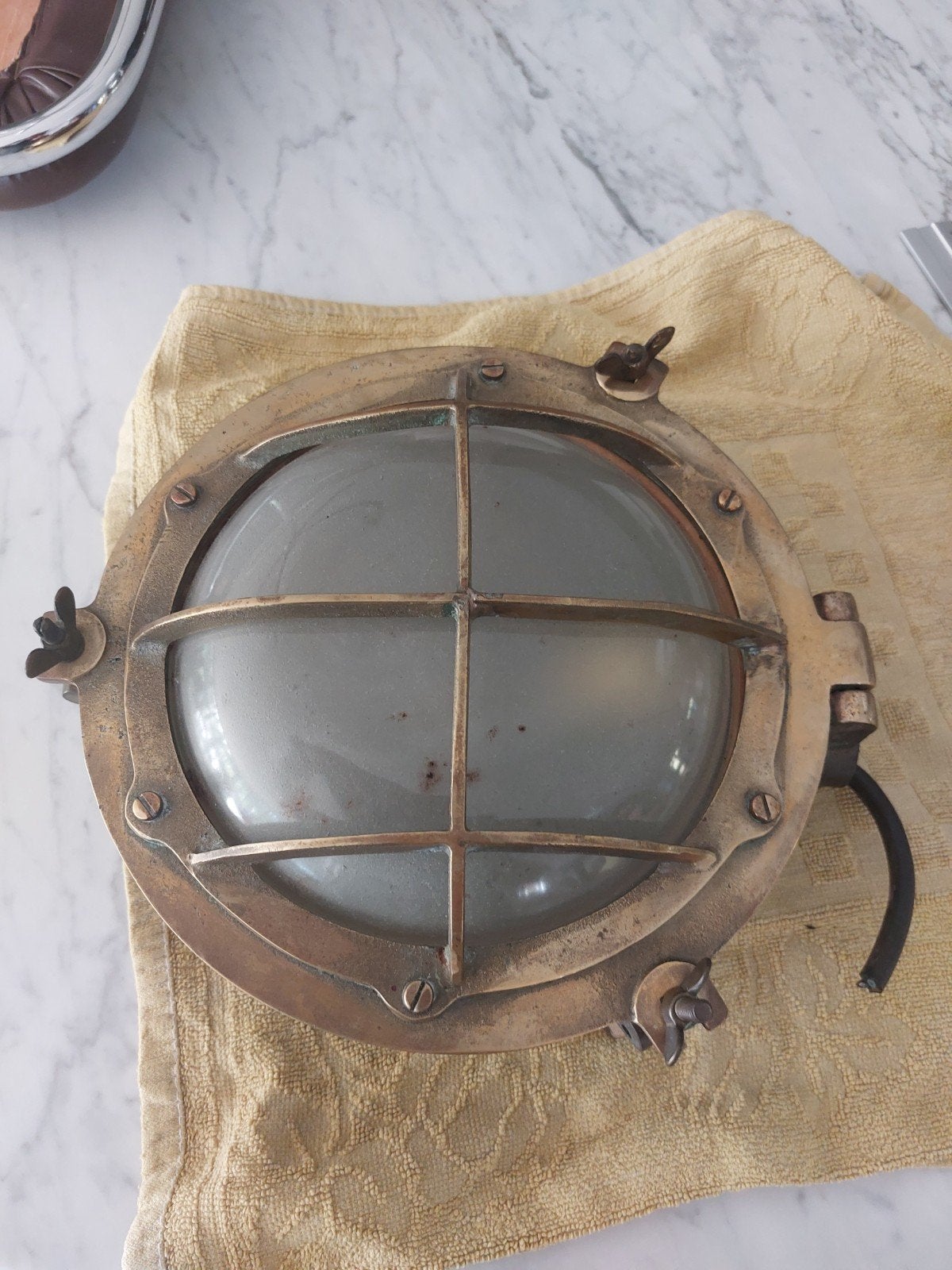 lampe de navire en cuivre, Enlèvement ou Envoi