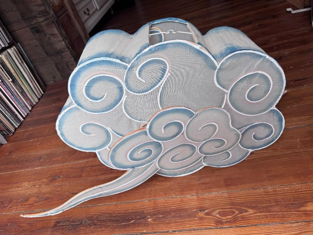 Lampenkap "Bamboo Cloud Lantern" van Petit Pan, Blauw, Ophalen of Verzenden, Zo goed als nieuw, Overige materialen