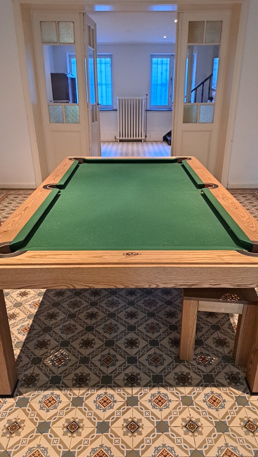 8ft Buffalo pooltafel / eettafel, Sport en Fitness, Biljarten en Poolen, Ophalen, Zo goed als nieuw, Pooltafel