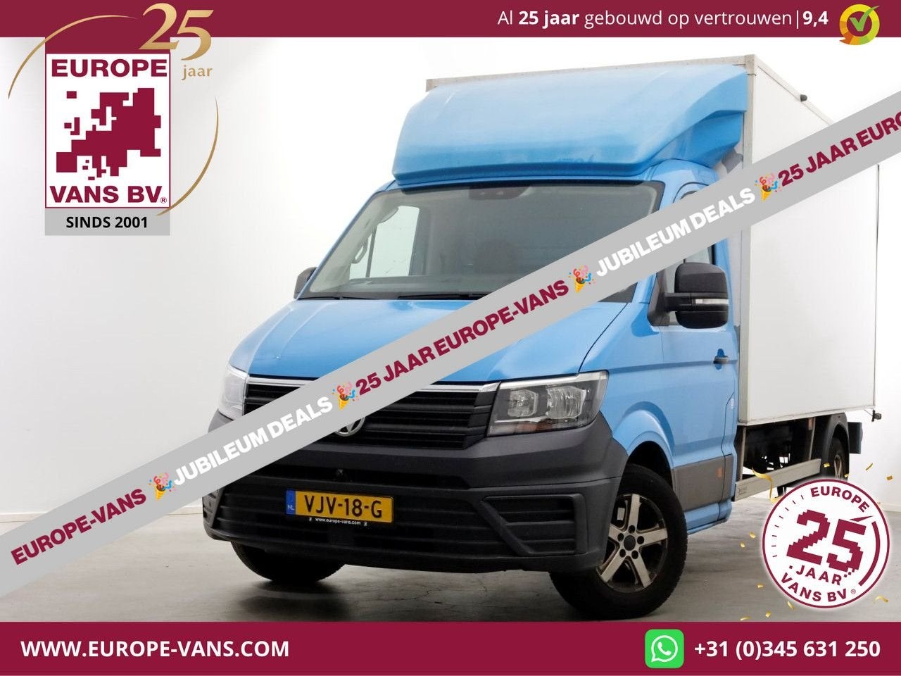 Volkswagen Crafter 35 2.0 TDI E6 Bakwagen met achterdeuren 2, Auto's, ABS, Blauw, Bedrijf, 277 g/km