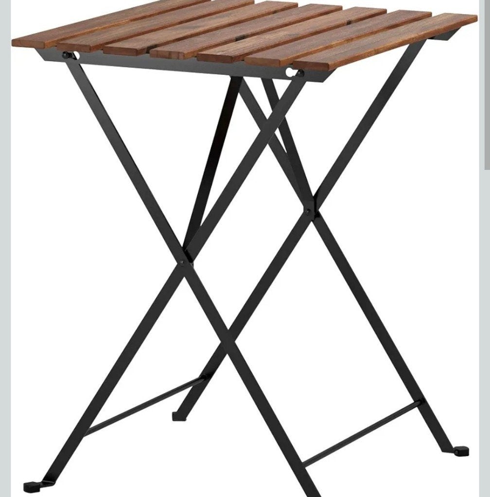 Balkontafel voor terras/balkon IKEA, Ophalen of Verzenden, Zo goed als nieuw, Vierkant, Hout