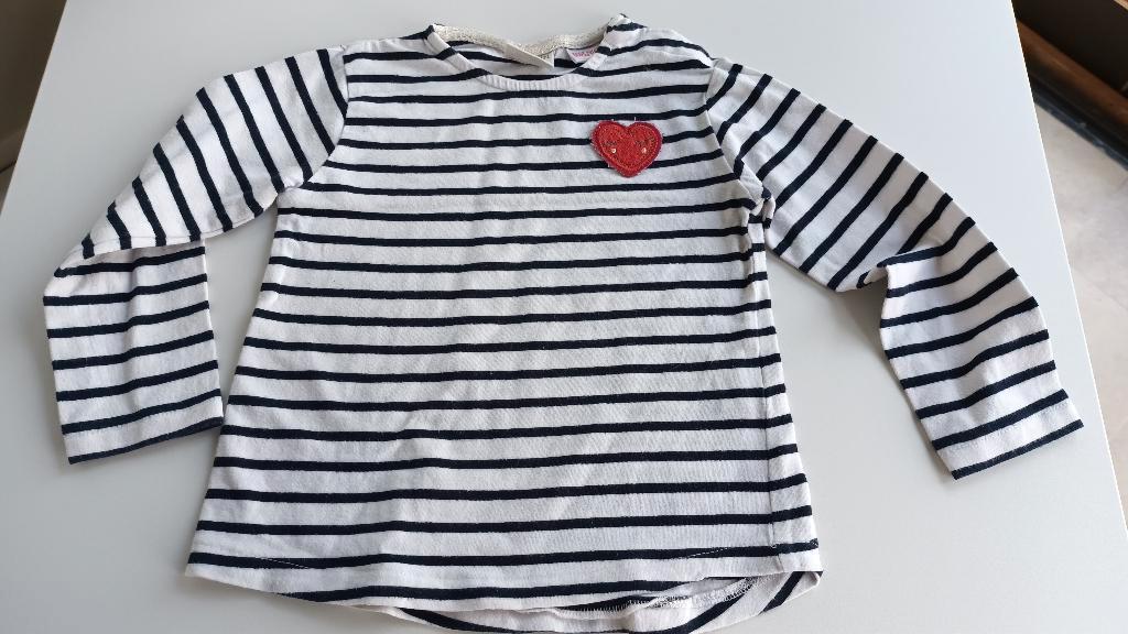 T-shirt - marine - Maat 92, Kinderen en Baby's, Kinderkleding | Maat 92, Jongen of Meisje, Ophalen of Verzenden, Zo goed als nieuw