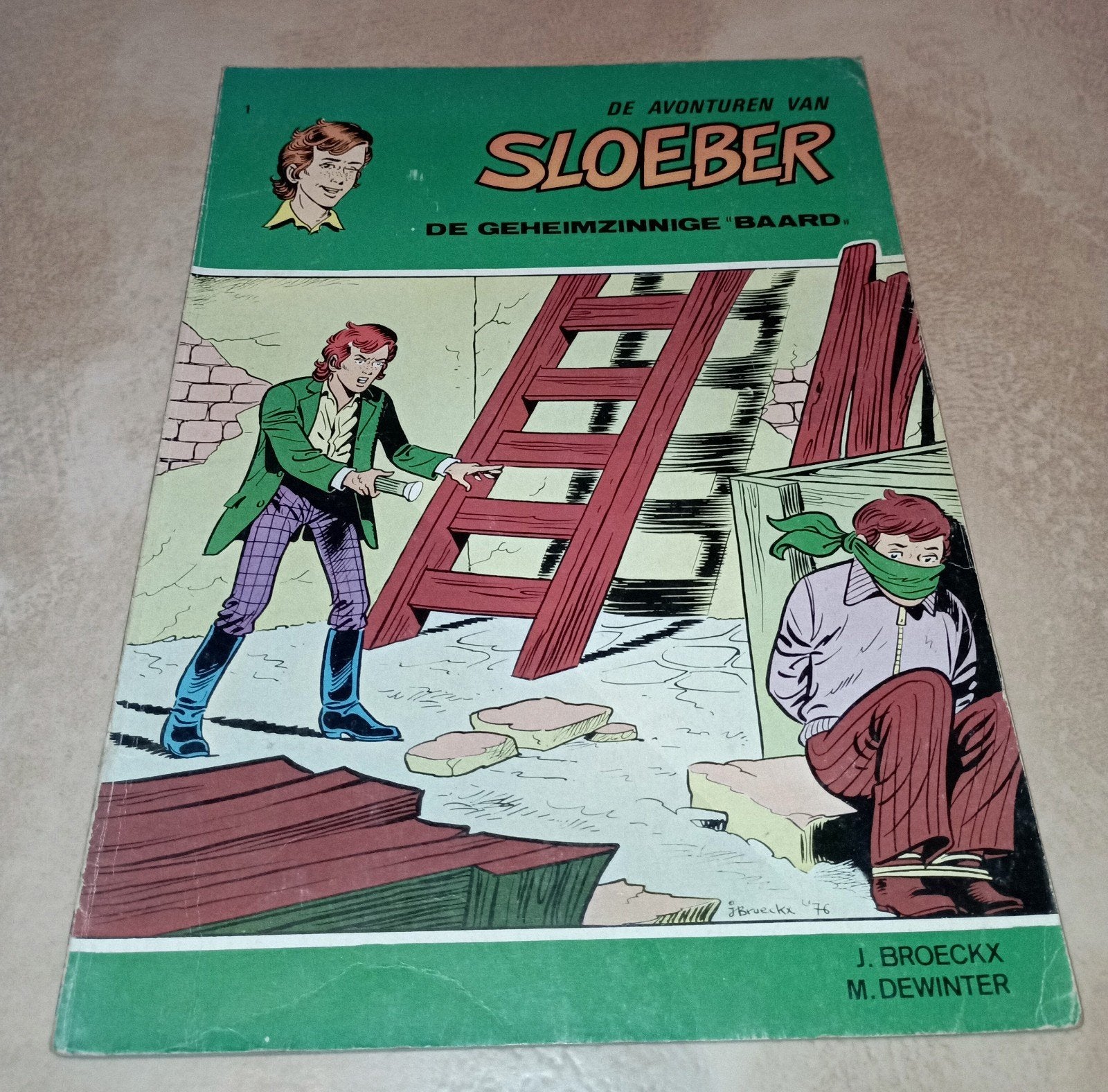 Sloeber - de geheimzinnige "baard", Boeken, Gelezen, Eén stripboek, Ophalen of Verzenden, Jeff Broeckx