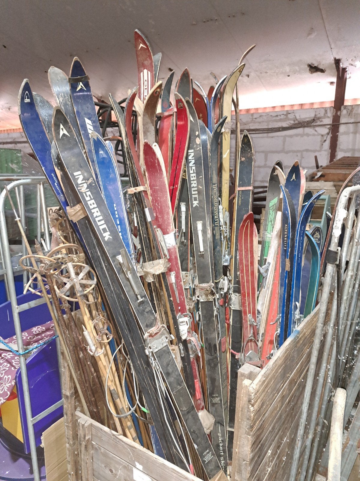 ski's oude Ski's decoratie, Antiek en Kunst, Ophalen