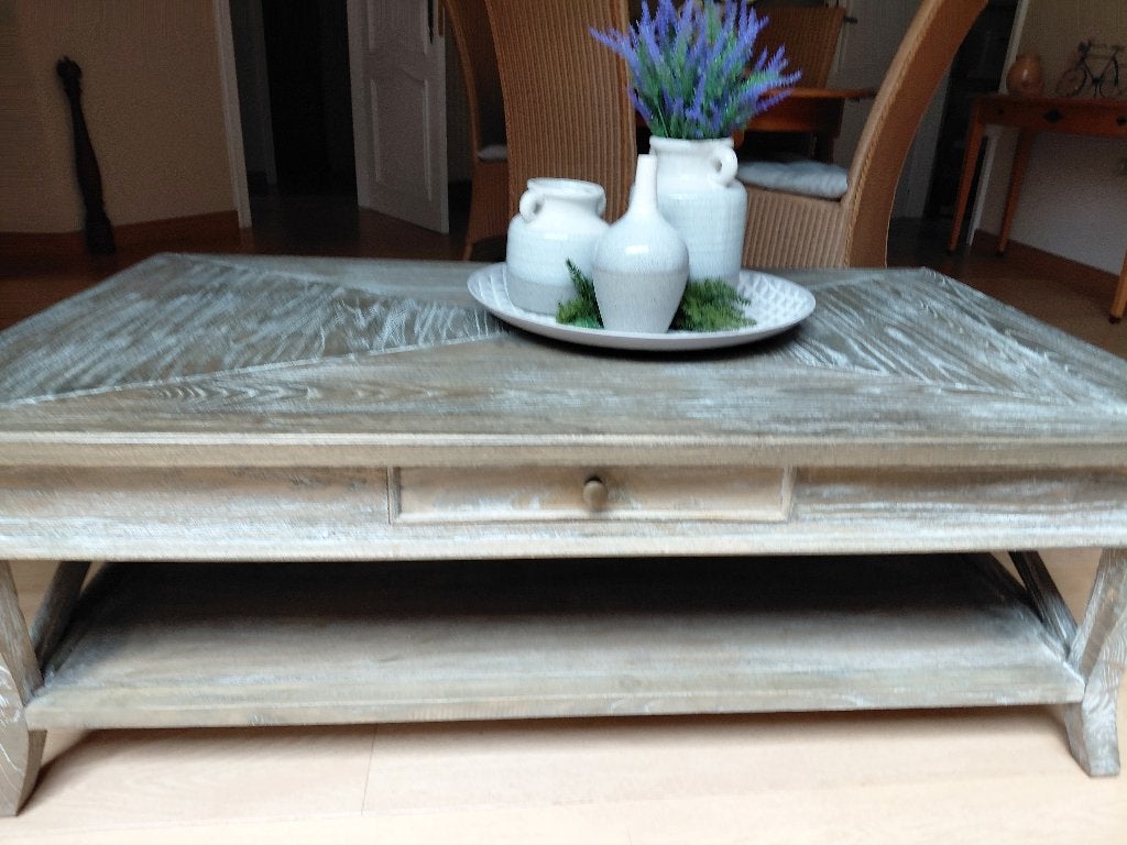 RUSTIEK,EIKEN SALONTAFEL, Ophalen, Gebruikt