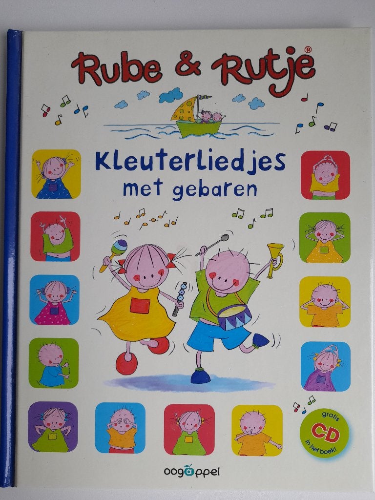 Rube en Rutje.  Kleuterliedjes met gebaren. Met cd, Ophalen of Verzenden, Zo goed als nieuw