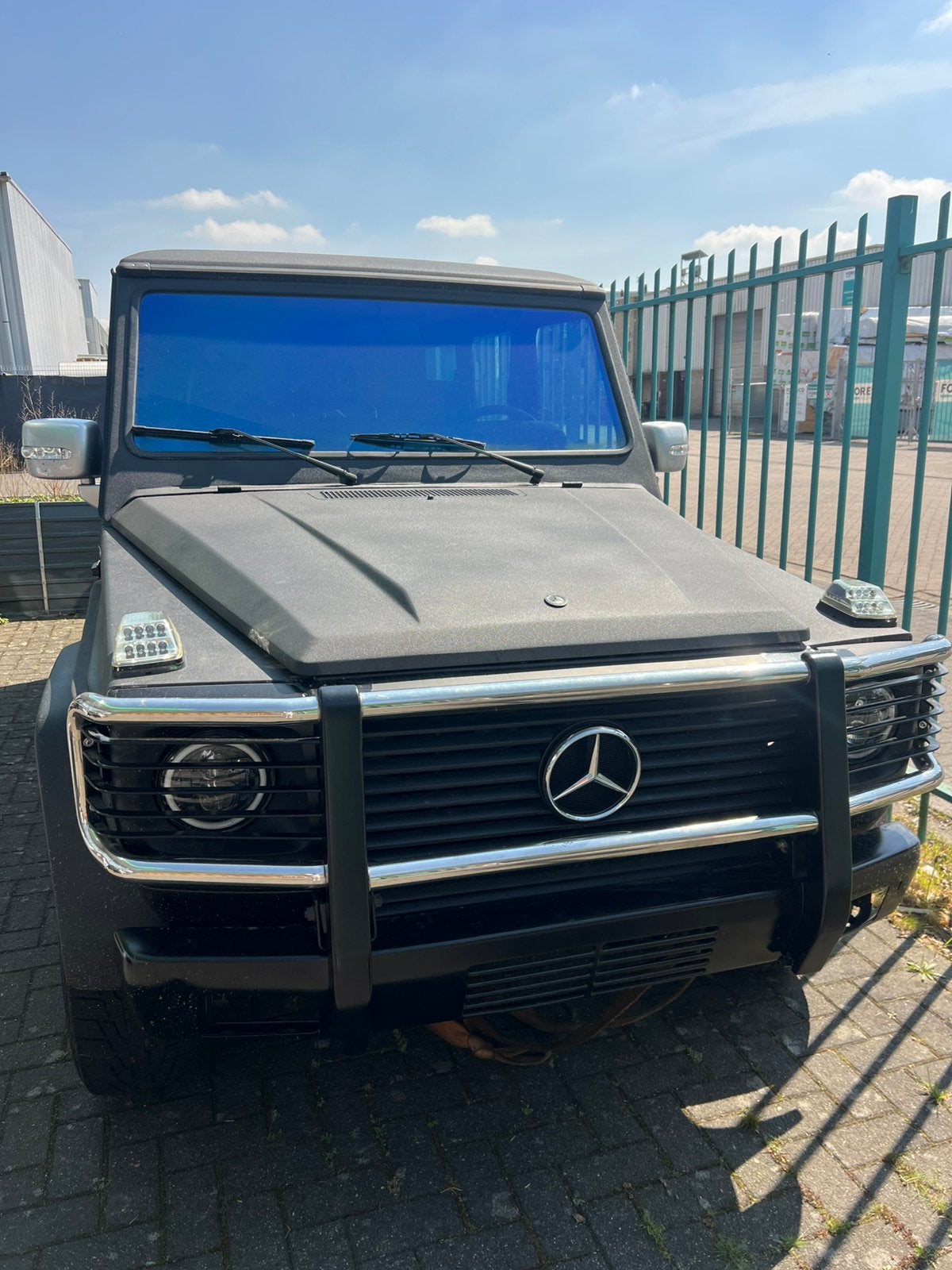Mercedes G 280 ge, Auto's, Stof, Zwart, 9 zetels, Bruin