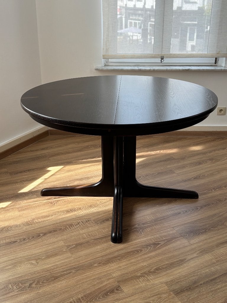 Table à manger ronde/extensible vintage, Enlèvement, Utilisé, Rond