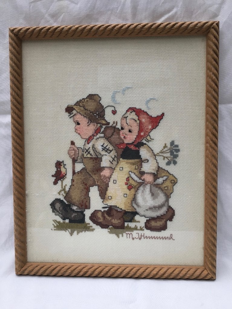 Hummel schilderij in kruissteek, Huis en Inrichting, Ophalen of Verzenden, Nieuw, Overige typen
