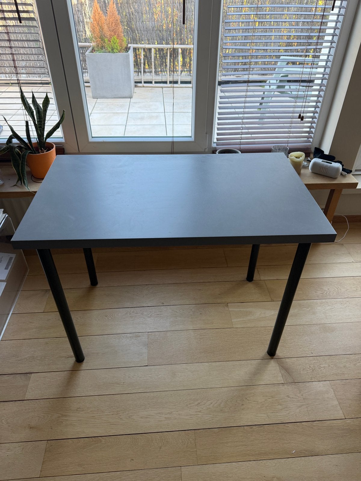 Bureau Desk Ikea, Maison & Meubles, Enlèvement, Comme neuf, IKEA, Gris