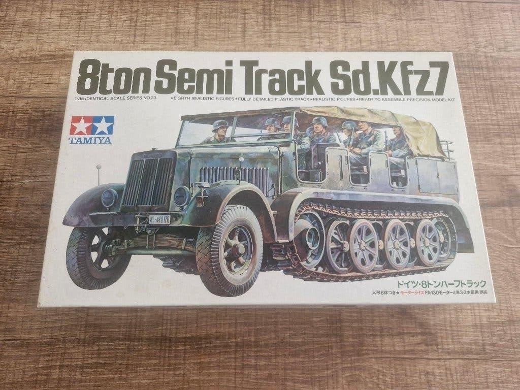 Tamiya 1/35 8Ton Semi Track Sd.Kfz.7, 1:32 tot 1:50, Nieuw, Ophalen of Verzenden, Truck