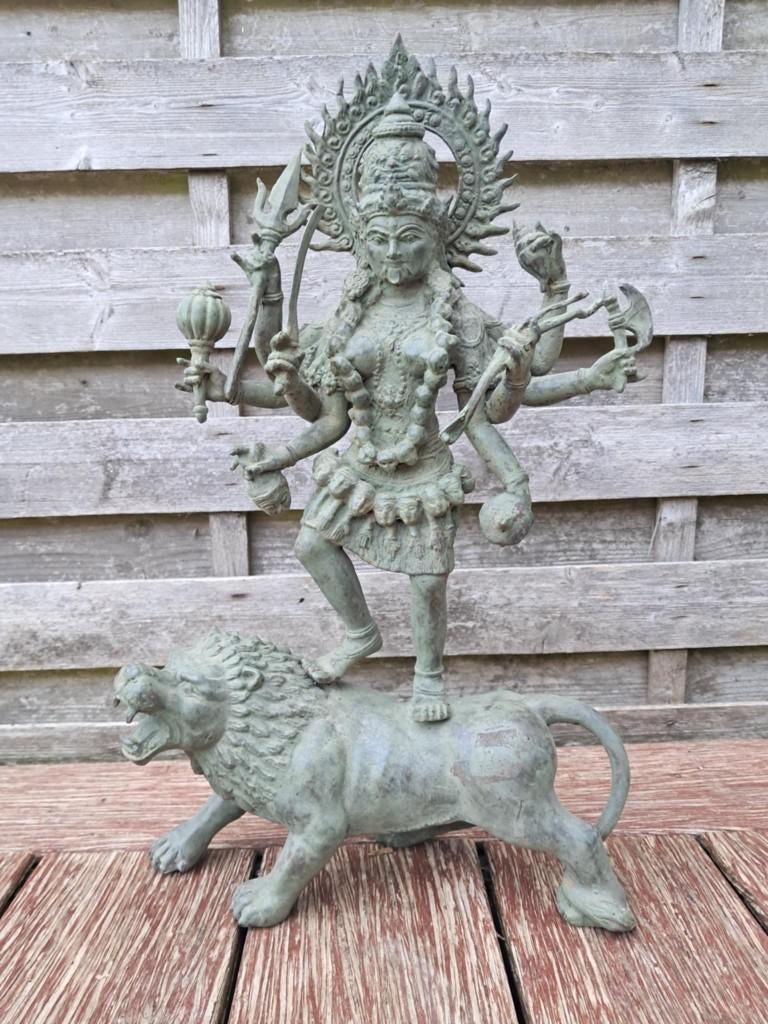 Standbeeld van de godin Kali,Durga,Mahakali/India/Azië/45 cm, Ophalen of Verzenden