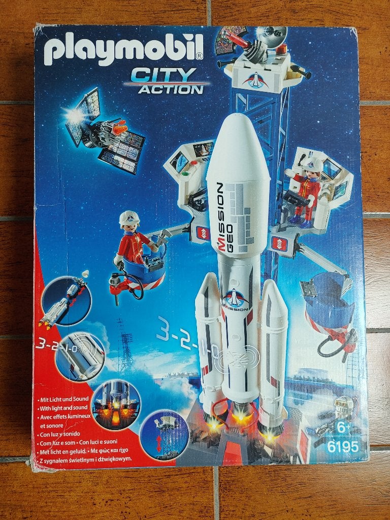 PLAYMOBIL 6195 - Fusée spatiale avec station de base, Enfants & Bébés, Jouets | Playmobil, Enlèvement, Utilisé, Véhicule, City action
