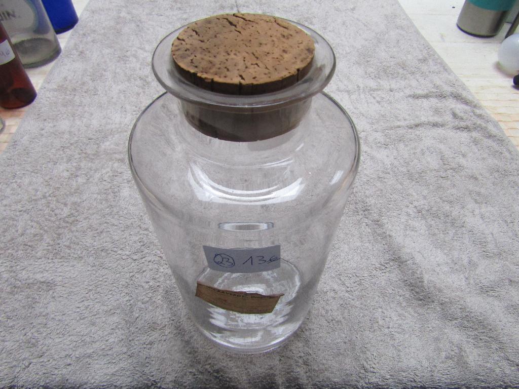 Doorzichtige glazen pot, H25-DF12-DG8.5, 1600 g, Ophalen of Verzenden