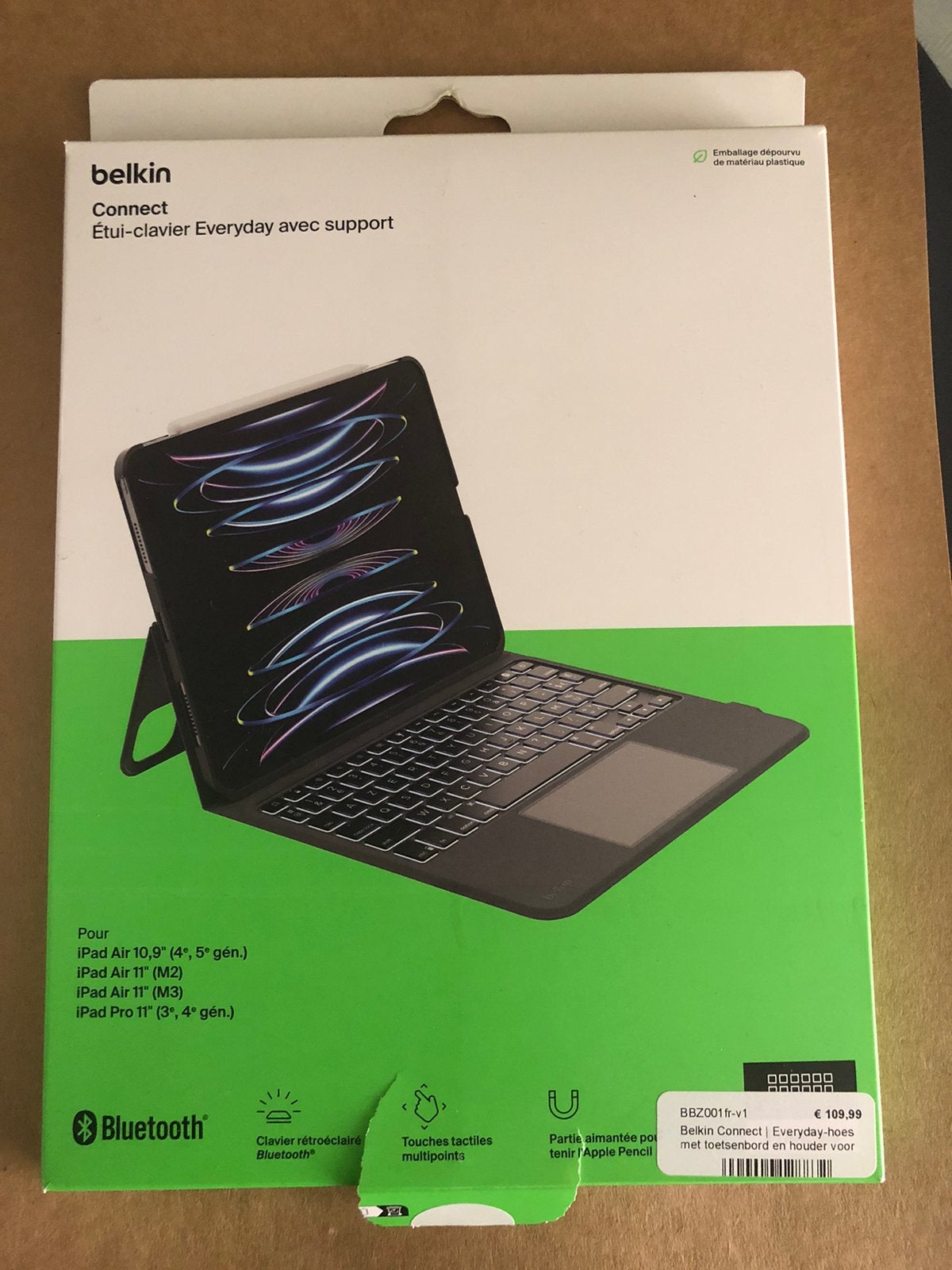 Belkin toetsenbord ipad, Enlèvement, Comme neuf, 11 pouces
