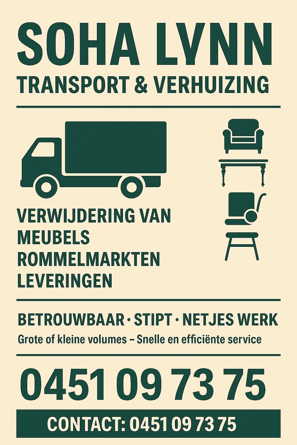 Transport déménagement enlèvement déchetterie, Offres d'emploi