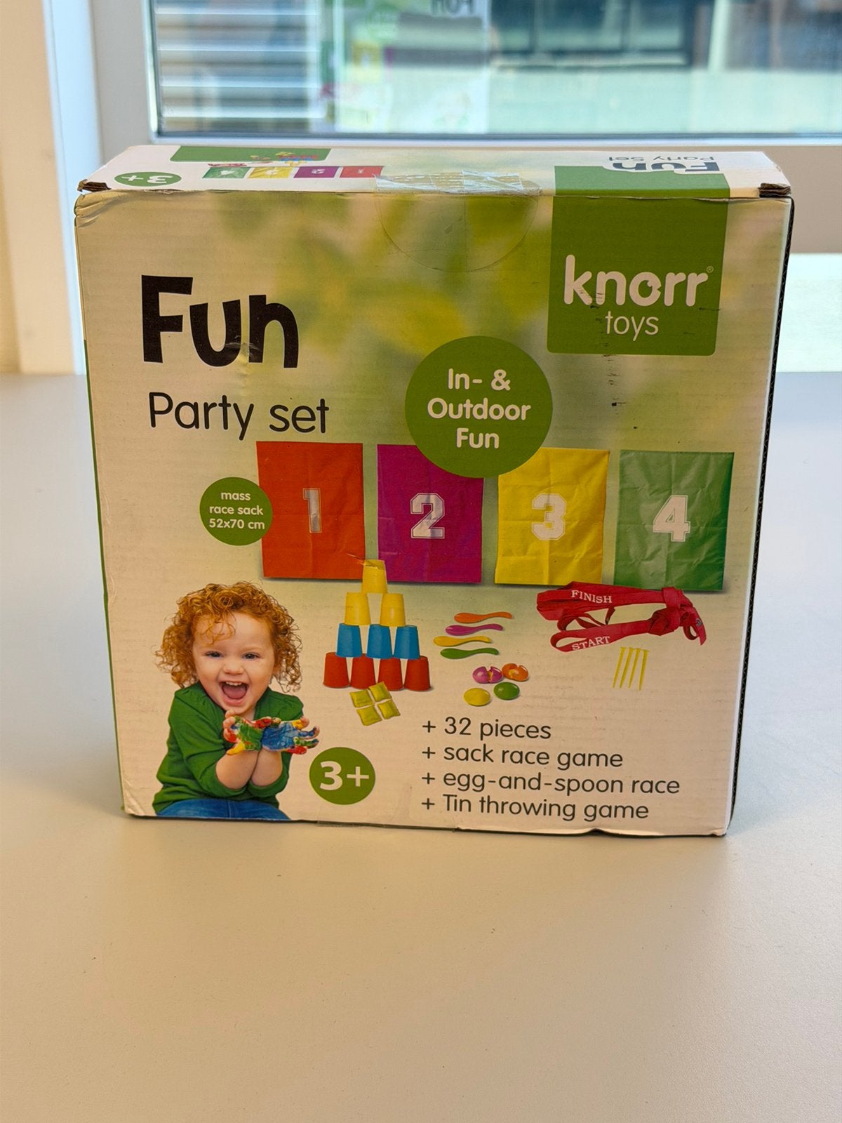 Knorr Toys Fun Party Set Nieuw Buitenspel Sack Race Spel, Hobby en Vrije tijd, Gezelschapsspellen | Overige, Ophalen of Verzenden