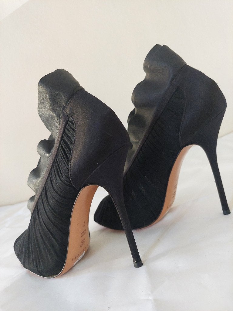 831C* Casadei - sexy shoes noirs cuir (37), Neuf, Enlèvement ou Envoi, Escarpins, Casadei