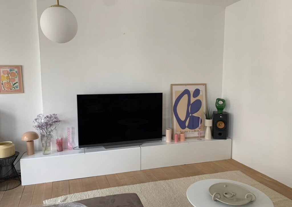 Lang tv meubel, Huis en Inrichting, Ophalen, Gebruikt, 200 cm of meer, Minder dan 100 cm