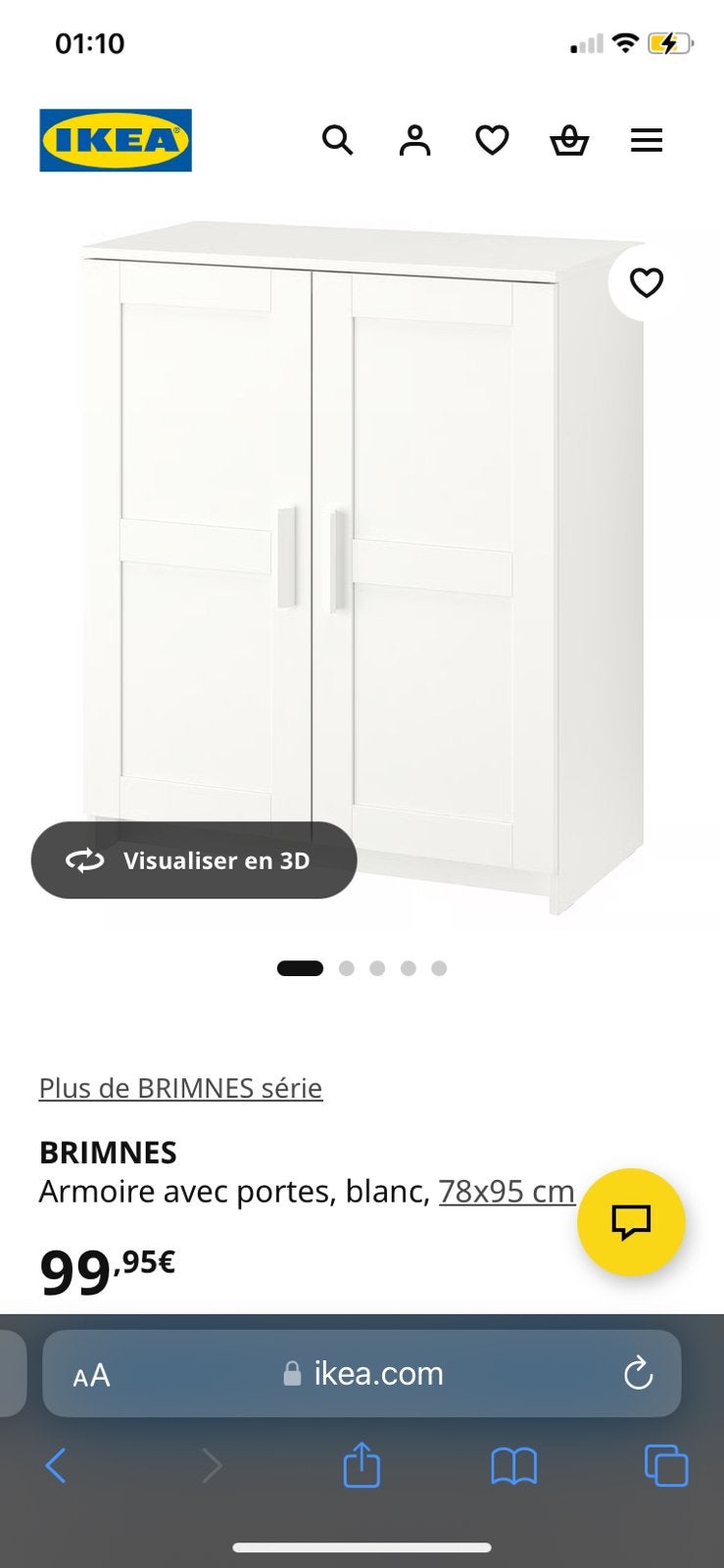 Meuble bas, Enlèvement, Comme neuf, Avec porte(s)
