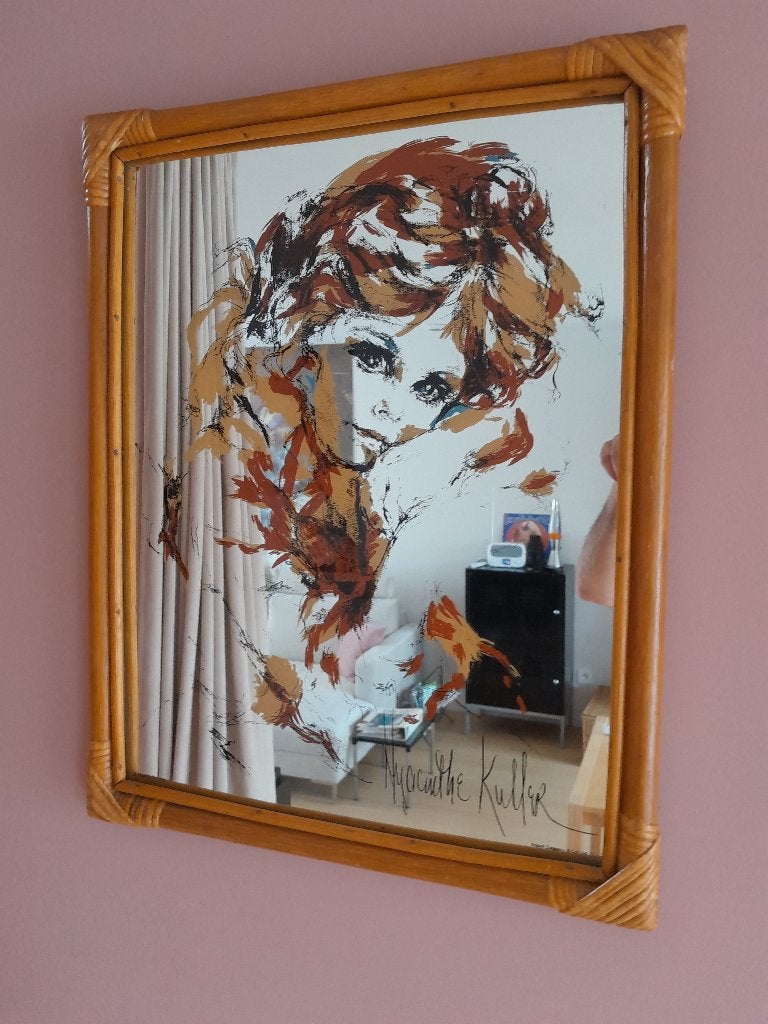 Miroir vintage Hyacinthe Kuller, Enlèvement