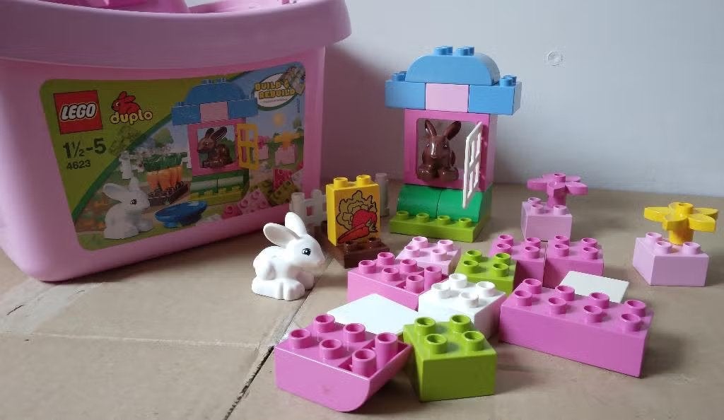 Pink Brick Box - Duplo #4623 (2012), Ophalen, Gebruikt, Compleet, Duplo