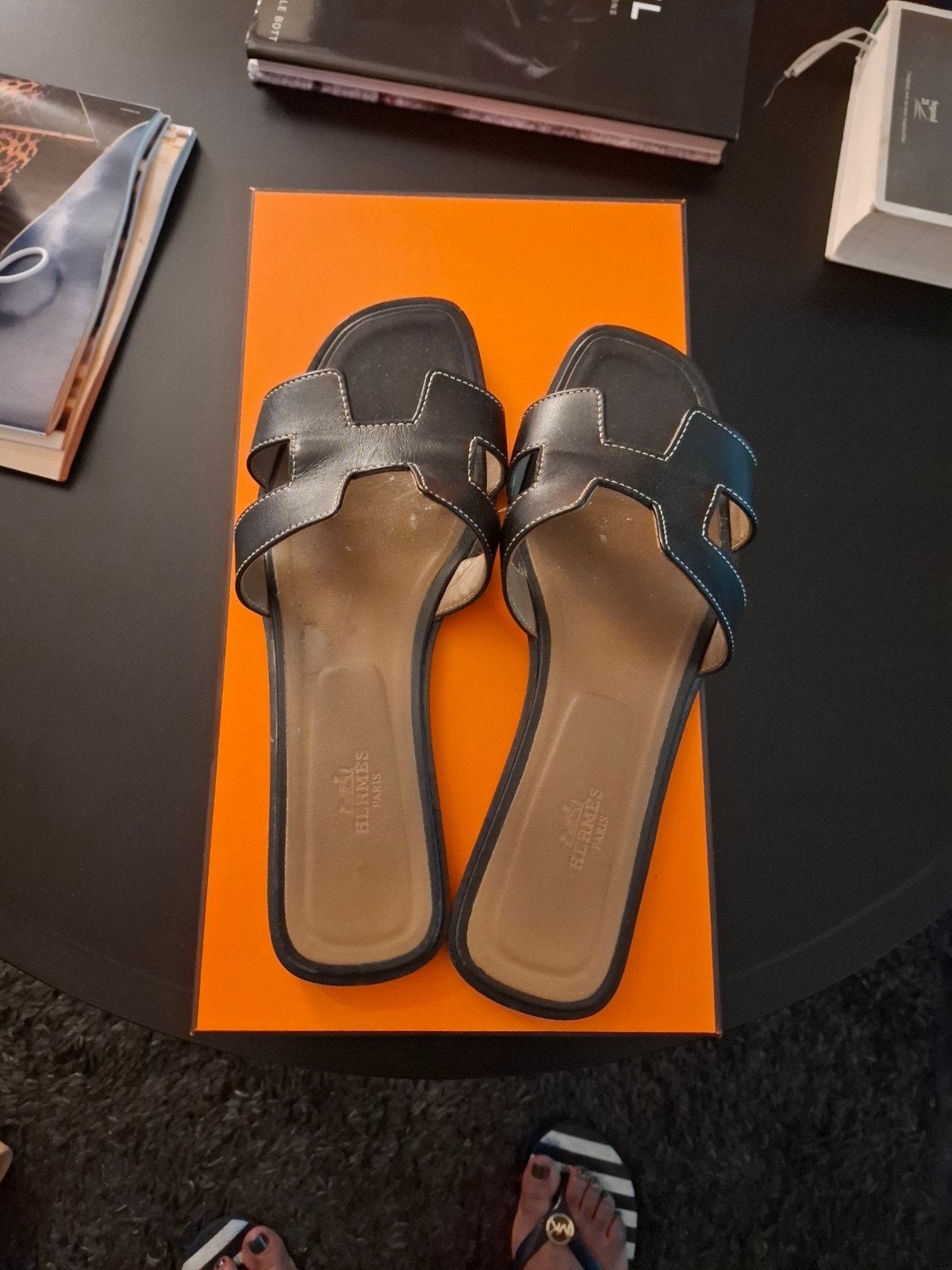 Hermès sandaal, Kleding | Dames, Schoenen, Ophalen of Verzenden, Zwart