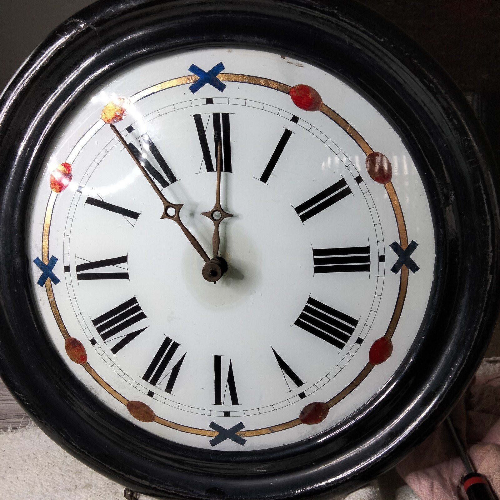 prachtige wandklok 1830, Maison & Meubles, Enlèvement, Horloge murale