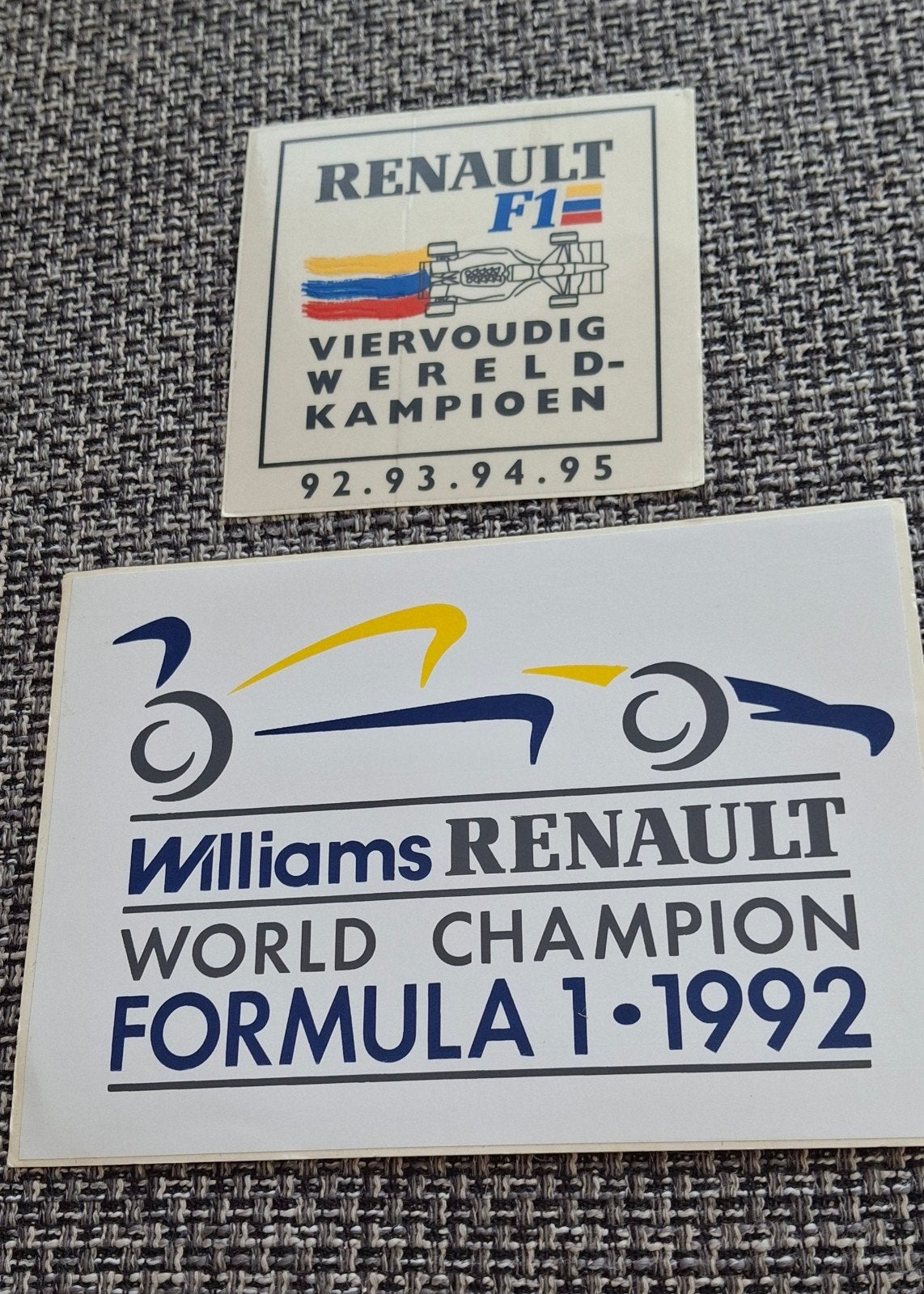 Lot de stickers de l'équipe de Formule 1 Williams Renault de, Collections, Enlèvement ou Envoi, Comme neuf, Voiture ou Moto