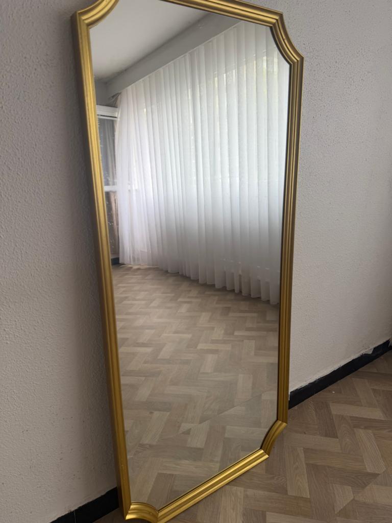 Spiegel goud, Huis en Inrichting, Woonaccessoires | Spiegels, Ophalen, Zo goed als nieuw
